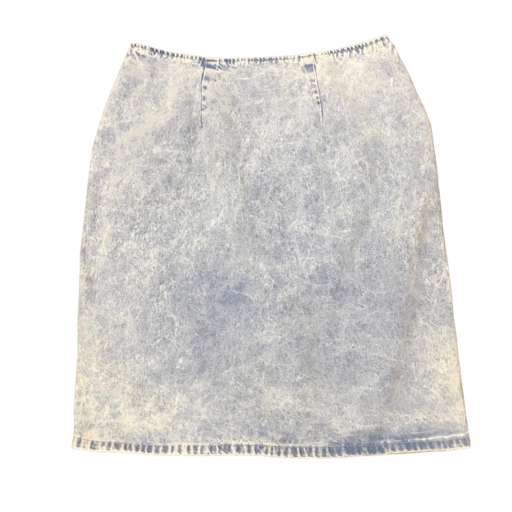 Vintage 90’s Acid Washed Denim Pencil Skirt Size 16